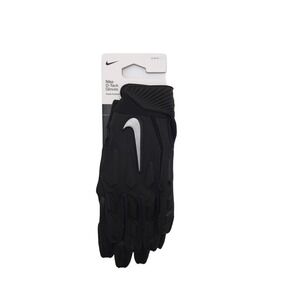 Nike D-TACK Youth Lineman Football Gloves Padded Black Medium NWT